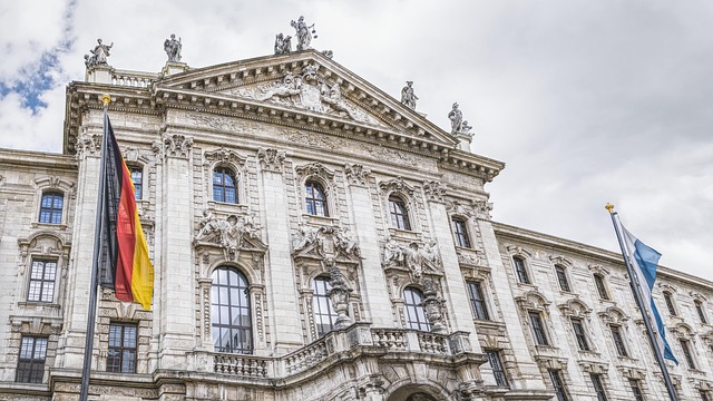 munich, architecture, court of justice, the federal constitutional court, bavaria, district court, facade, flag, building, city, historic center, munich, munich, munich, munich, munich